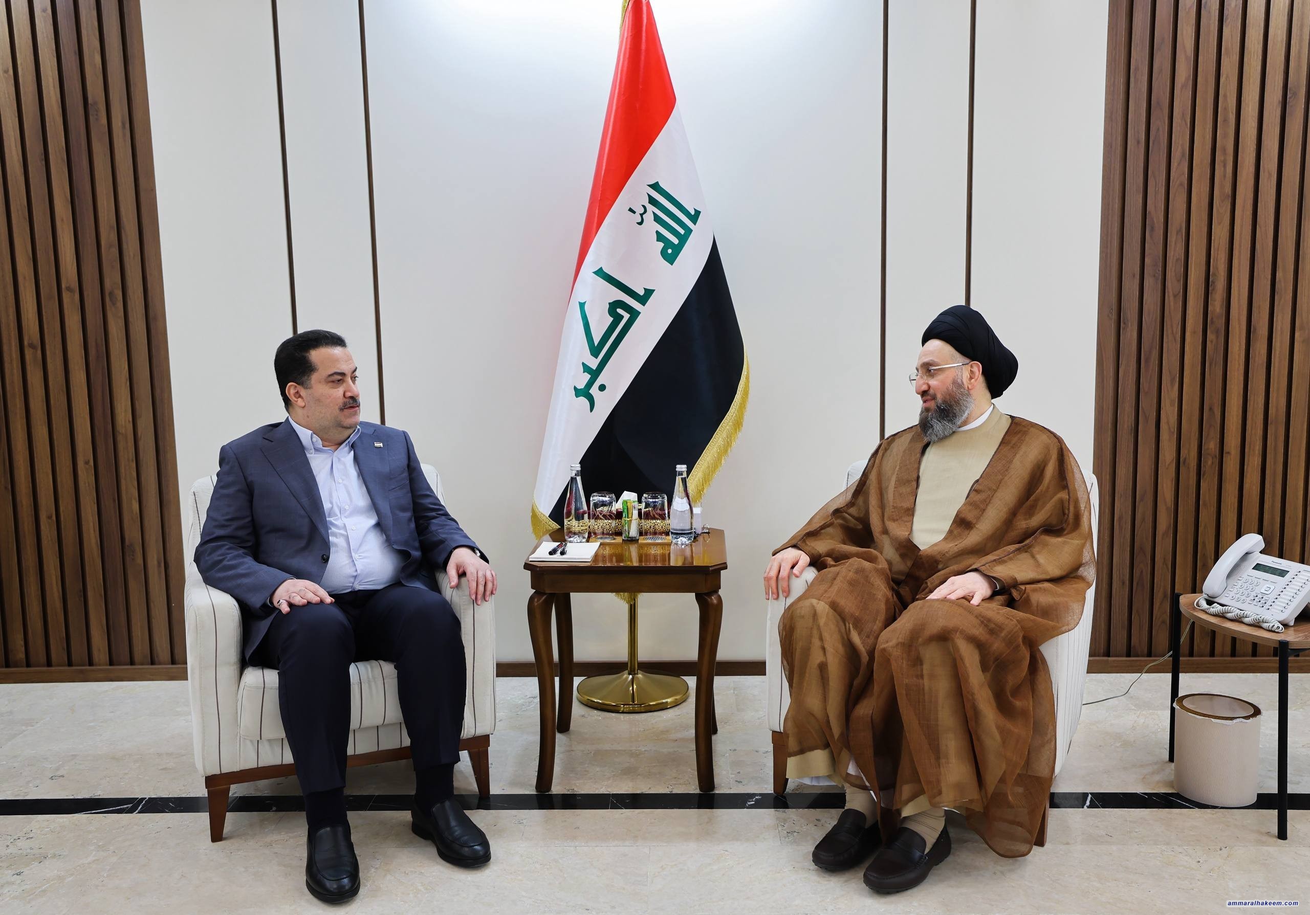 Sayyid Al-Hakeem Receives Prime Minister, Stresses Turning Fragile Stability into Lasting Stability