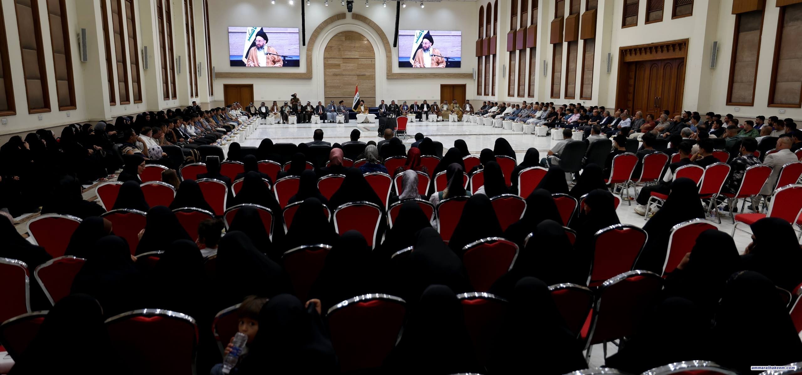 سەماحەتی حەكیم لە دیداری شێخ و پیاوە دیارەكانی دیوانییە و ئال بەدیر: قۆناغی شەڕی سیاسیمان پێپەڕ كرد و ڕكابەری داهاتوومان خزمەتگوزاری و دادپوەروەرییە لە دابەشكردنی سامانەكان