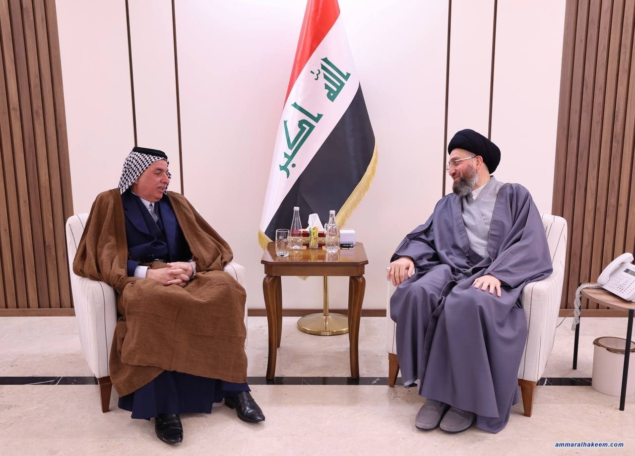 السيد  الحكيم يلتقي الشيخ طارق الغزالي ويؤكد على أهمية خدمة محافظة النجف الأشرف ودعم الحكومات المحلية