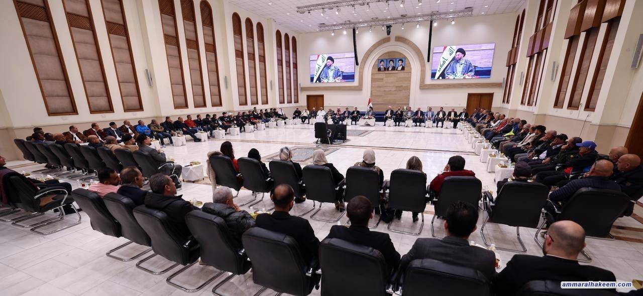 السيد الحكيم يلتقي مع وفود الدول العربية المشاركة في بطولة التنس العربية