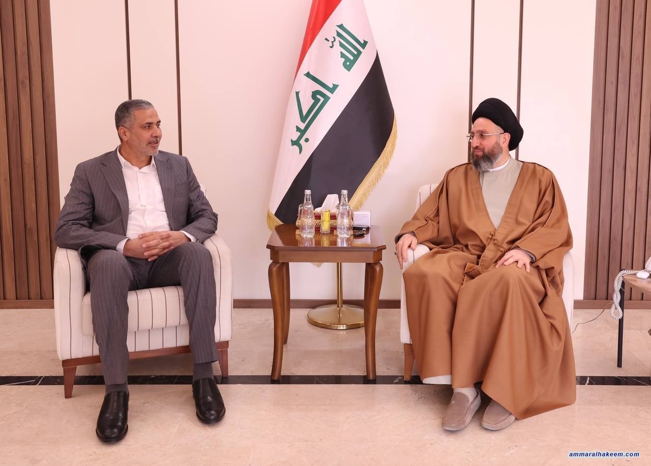 Sayyid Al-Hakeem Receives Secretary-General of Al-Jihad and Construction Movement