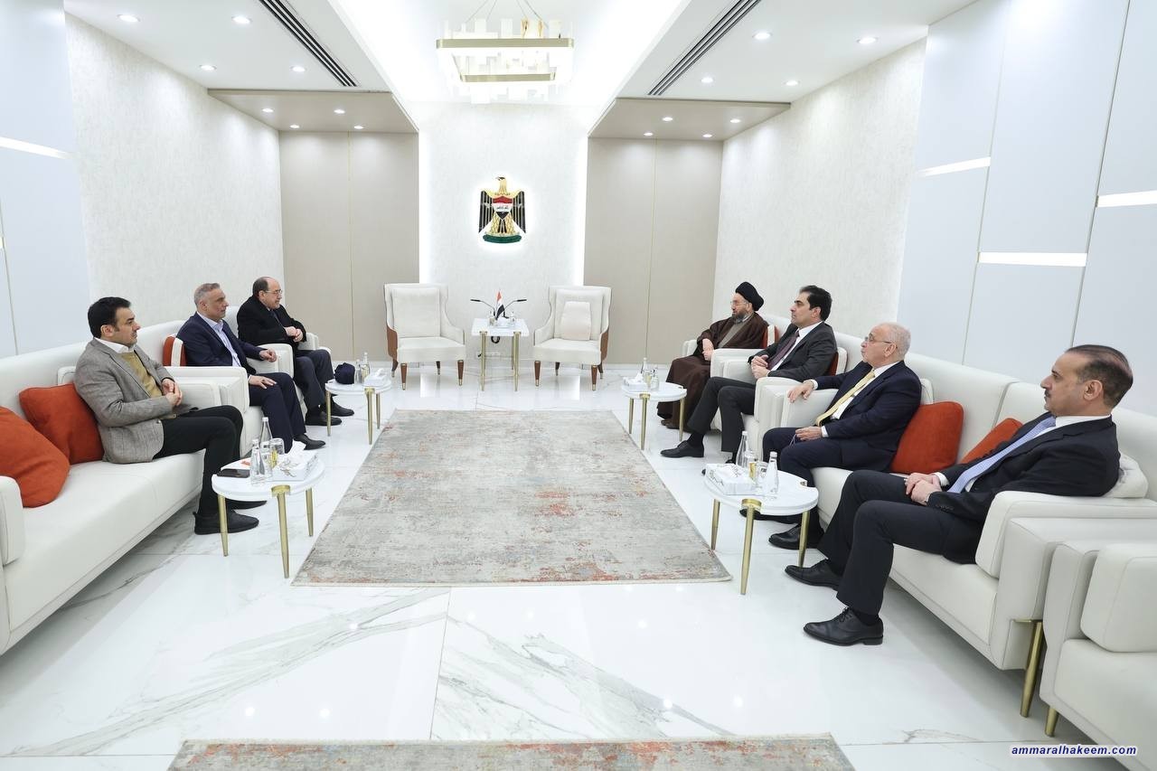 السيد الحكيم يلتقي رئيس ائتلاف دولة القانون ويبحث معه وجهات النظر حول ملفات وطنية مهمة