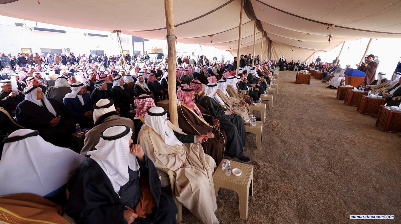 السيد الحكيم يؤكد أهمية الوحدة الوطنية والتنوع في تعزيز استقرار العراق خلال لقائه بشيوخ ووجهاء نينوى
