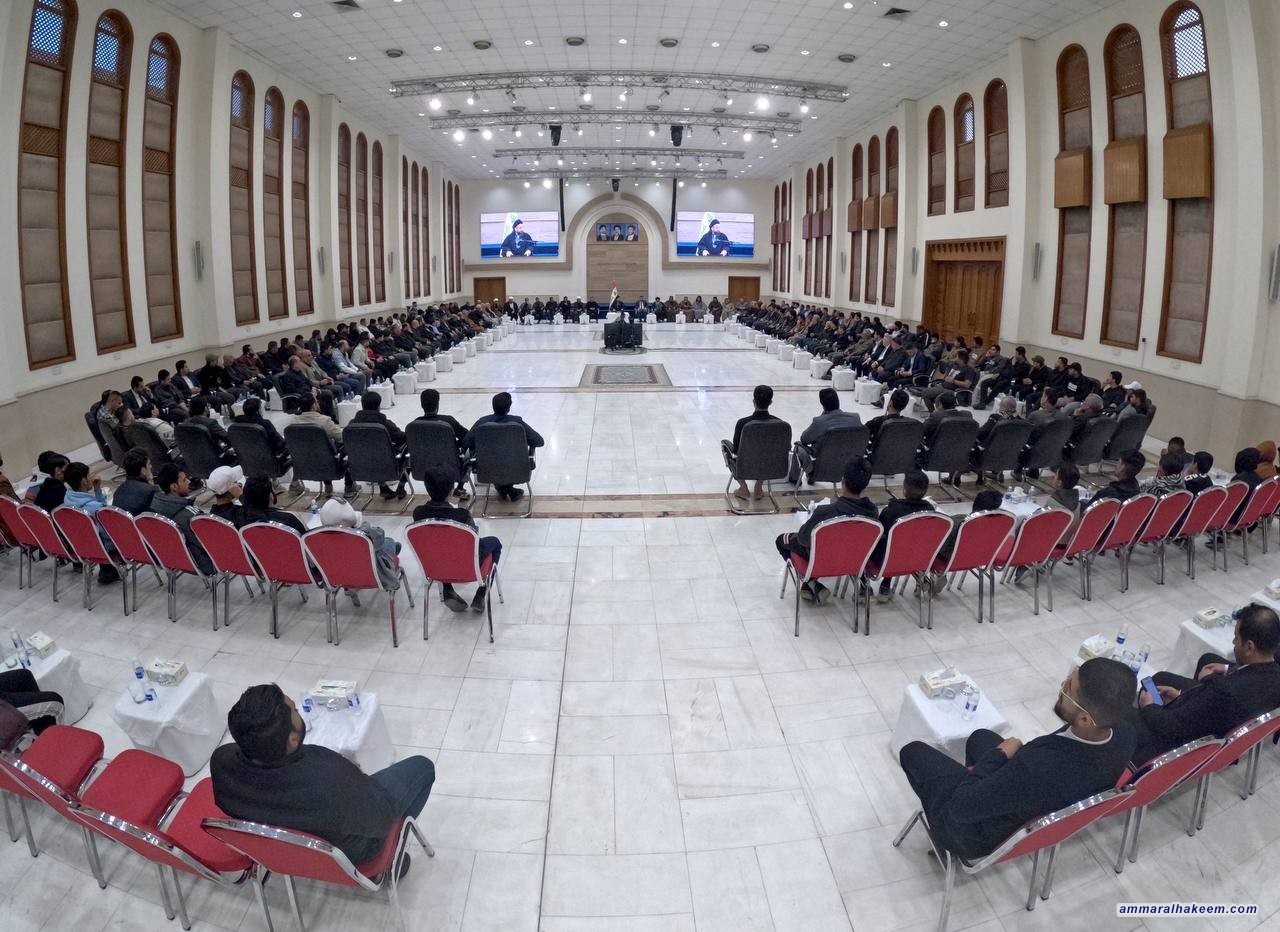 السيد الحكيم  :  "الشعائر الحسينية مدرسة للتربية والتضحية والعطاء"