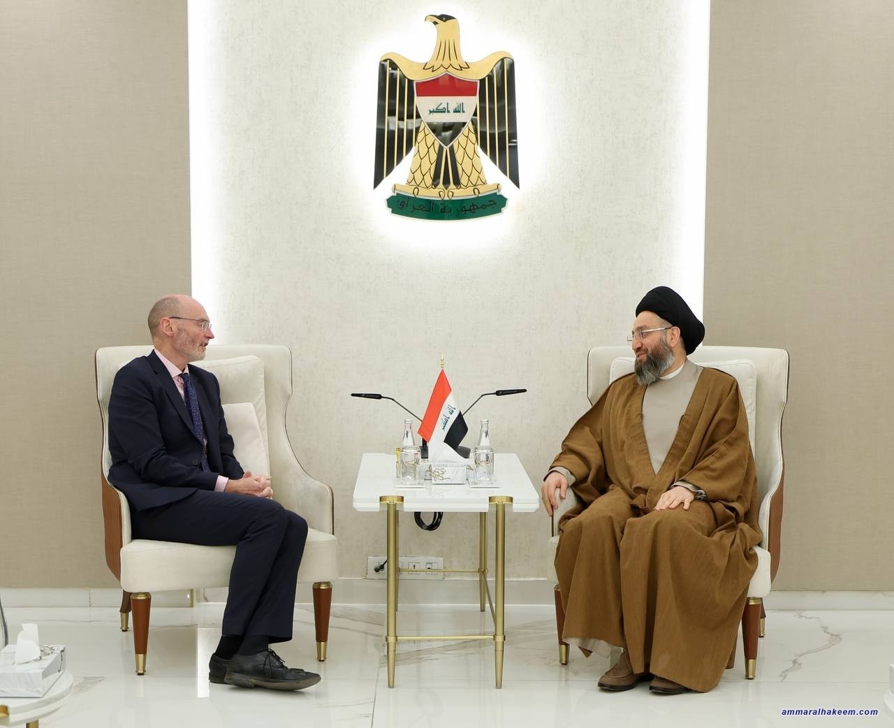Sayyid Al-Hakeem Discusses Regional Political Developments with British Ambassador, Emphasizes Sustaining Iraq’s Stability