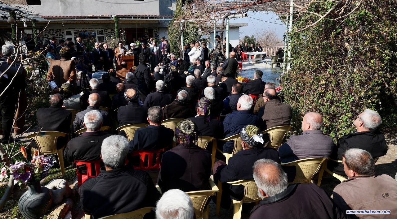 سەماحەتی حەكیم سەردانی میوانخانەی عەشیرەتی هەورامی لە حەلەبجە  كرد و دووپاتی لە قووڵی پەیوەندی عەرەب و كورد كردەوە