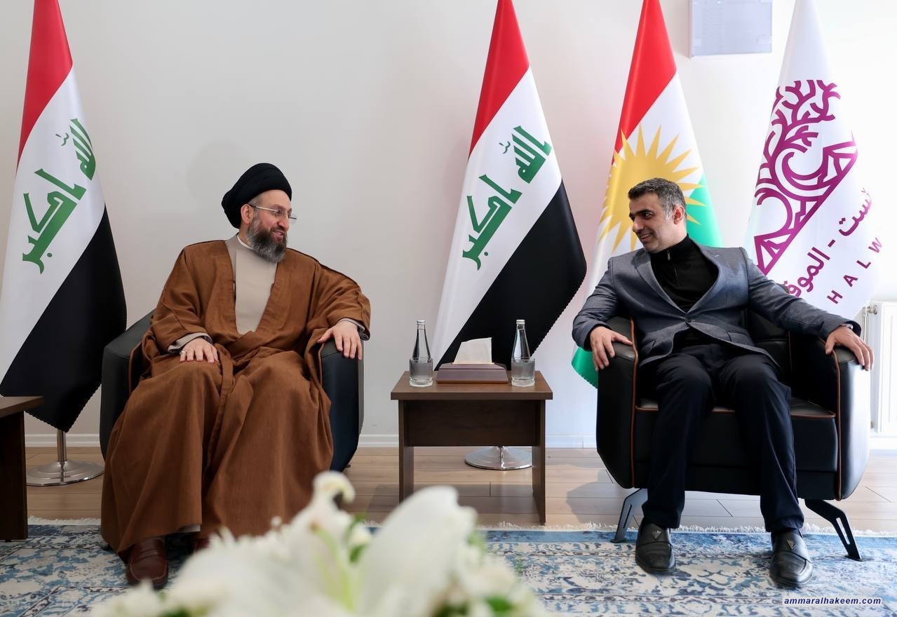 Sayyid Al-Hakeem Meets National Stance Movement Leader, Stresses Need for Government That Meets Kurdish People’s Aspirations