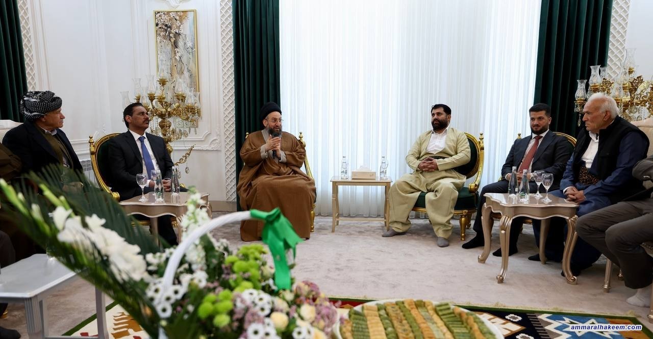 السيد الحكيم يؤكد عمق العلاقة العربية الكردية ويدعو إلى تنويع مصادر الدخل وتعزيز البيئة الاستثمارية في السليمانية