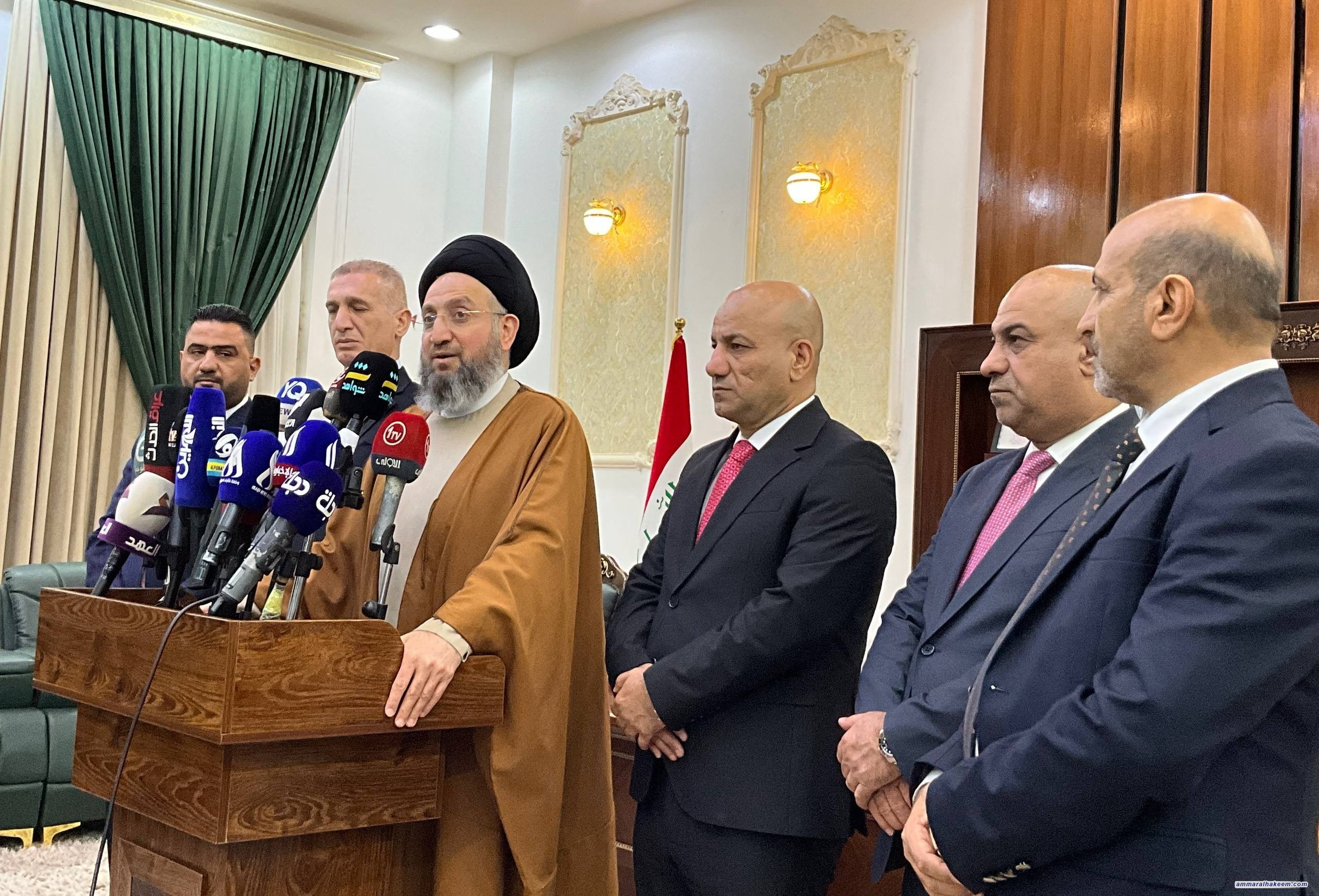 السيد الحكيم من ديالى: التعايش والتماسك المجتمعي والإعمار مسارات لتعزيز استقرار المحافظة
