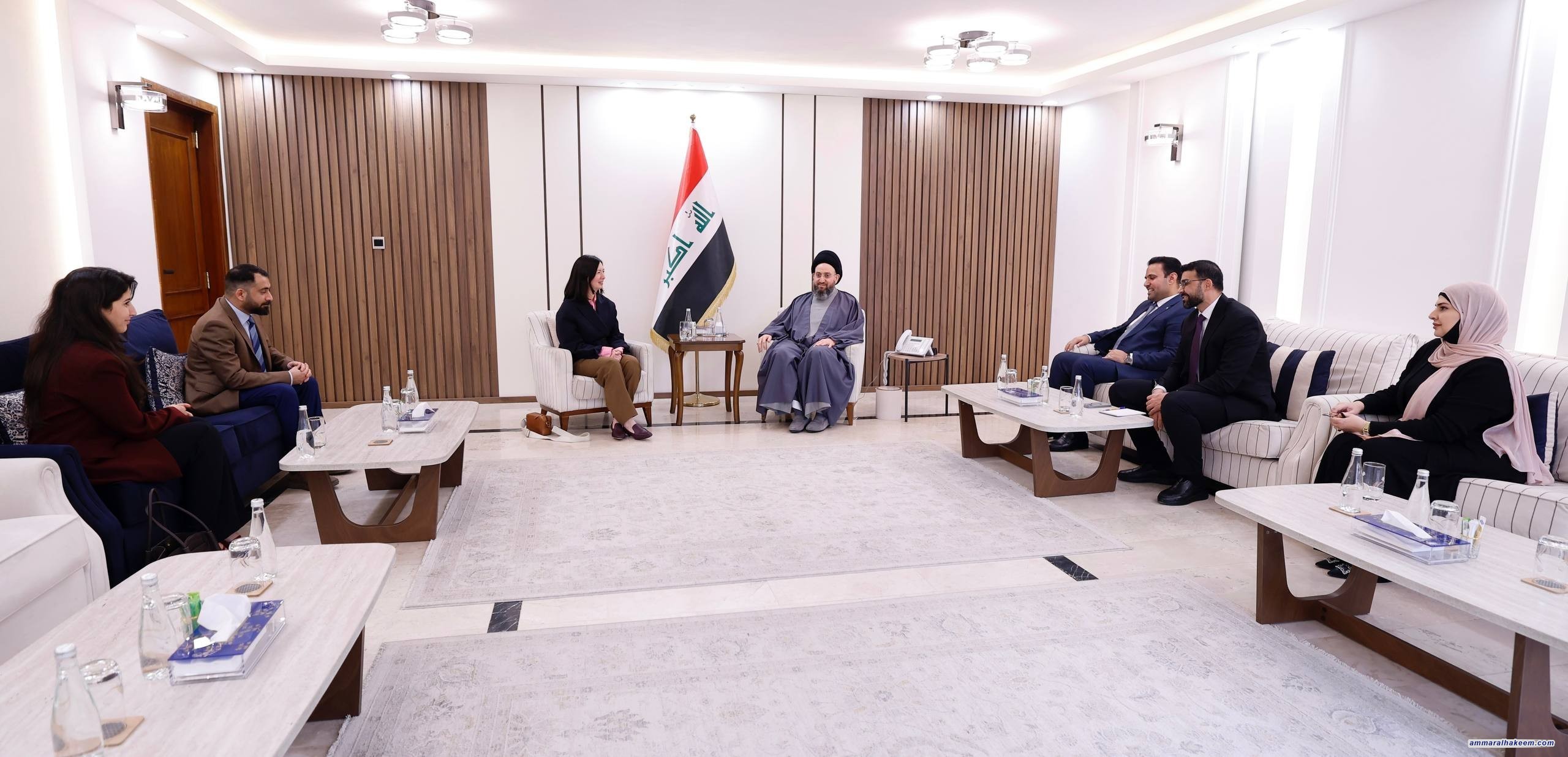 خلال لقائه وفد المجلس الأطلسي.. السيد الحكيم يشدد على محورية العراق في استقرار المنطقة