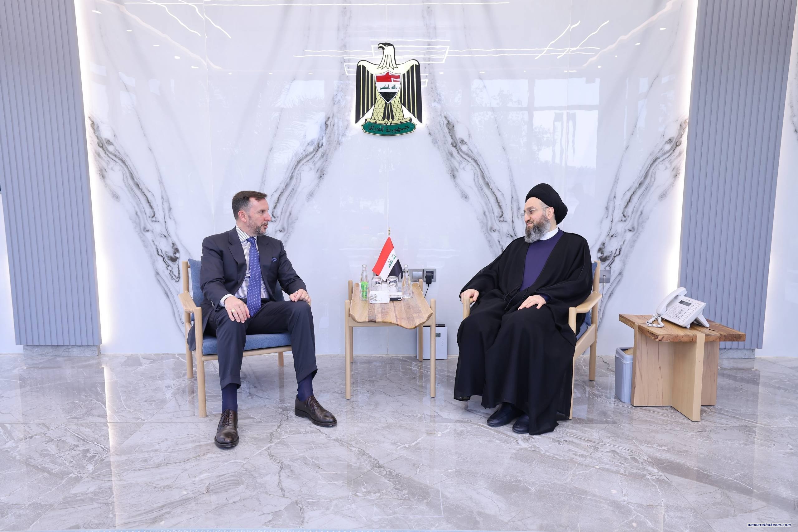 السيد عمار الحكيم يبحث مع السفير الإيطالي تعزيز العلاقات ويؤكد ضرورة تشكيل حكومة كاملة الصلاحيات ودعم الاستقرار الإقليمي