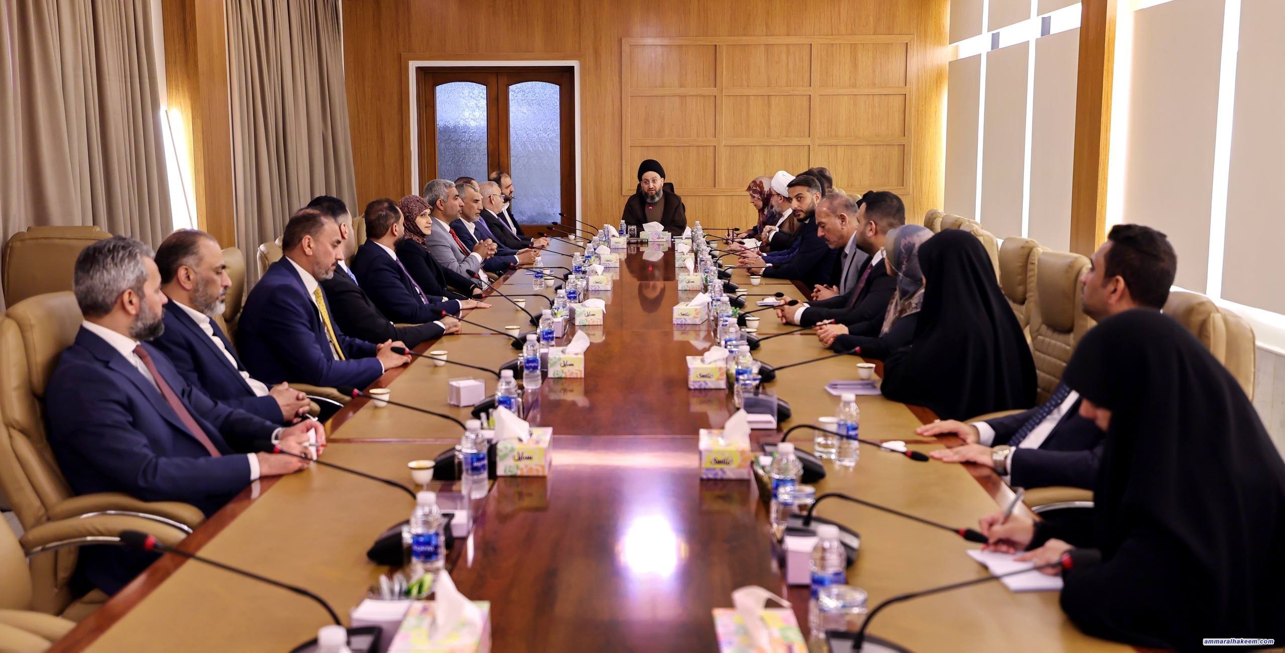 السيد الحكيم يؤكد في أول اجتماع للمكتب السياسي أهمية العمل الميداني