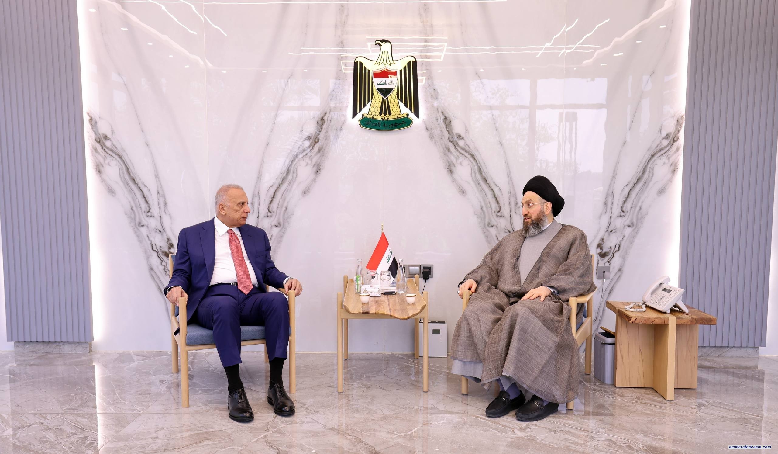 السيد الحكيم يلتقي الكاظمي ويؤكد على  دعم تشكيل الحكومة وتمكين الكفاءات لمواجهة تحديات المرحلة