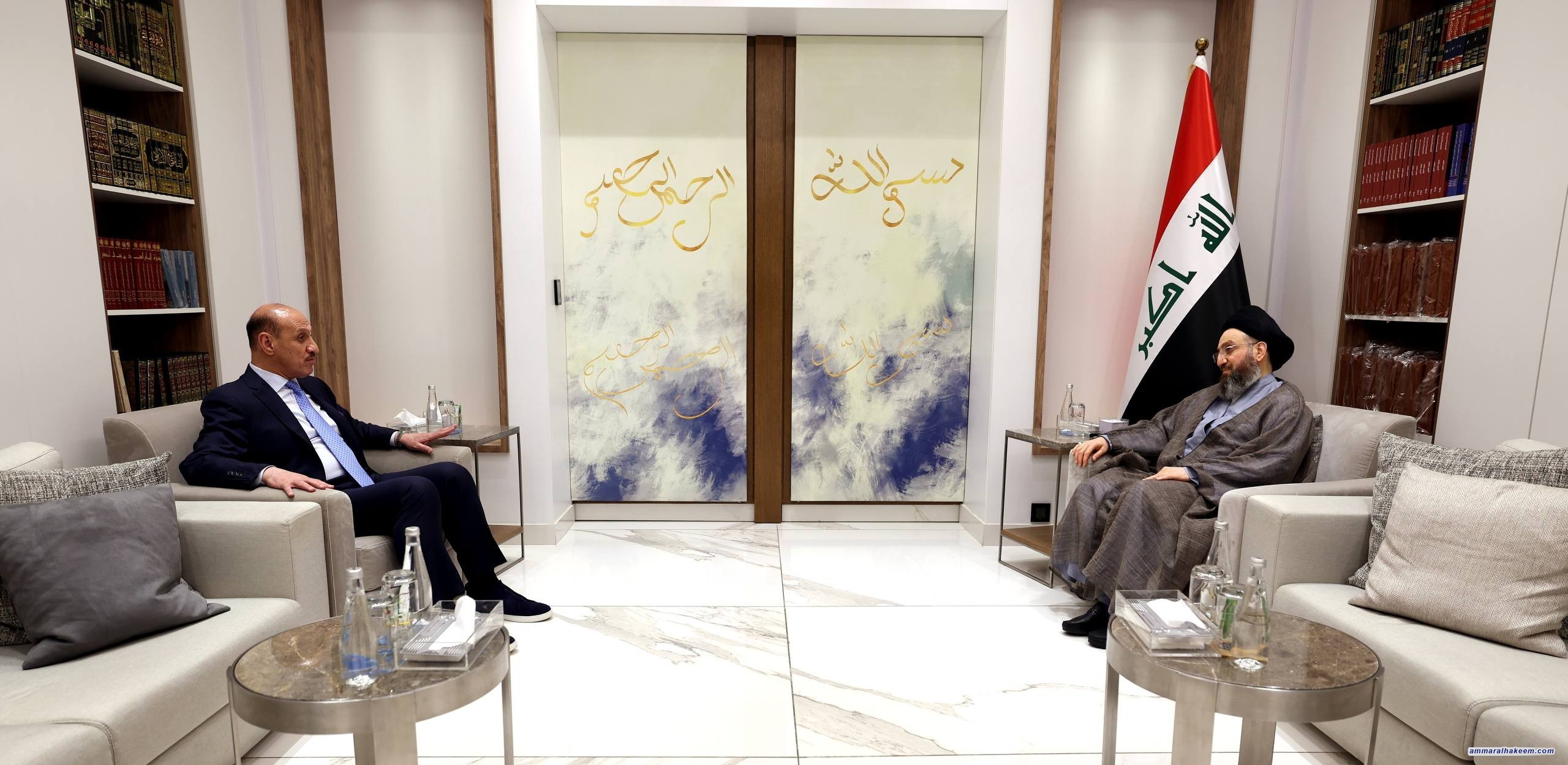 السيد الحكيم يؤكد أهمية الاستعداد لمونديال كأس العالم وتهيئة أجواء إيجابية لانتخابات اتحاد الكرة