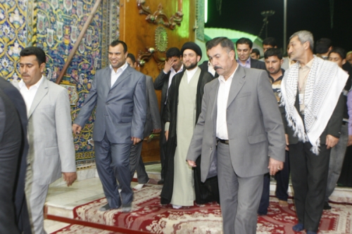 سماحة السيد عمار الحكيم يصل محافظة كربلاء