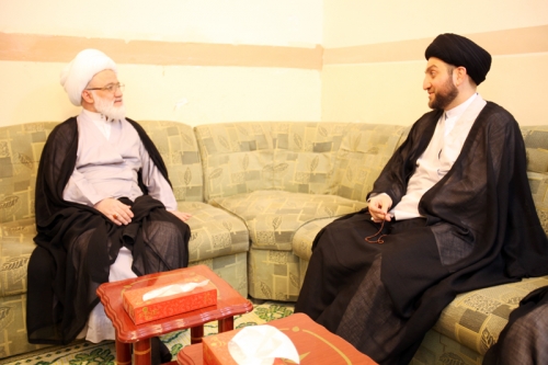 سماحة السيد عمار الحكيم يلتقي سماحة الشيخ اليعقوبي