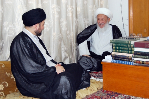 سماحة السيد عمار الحكيم يزور المراجع العظام في النجف الأشرف