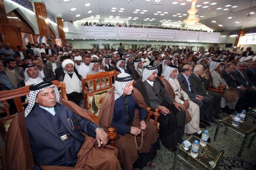 برعاية سماحة السيد عمار الحكيم تيار شهيد المحراب يعقد تجمعاً سياسياً حاشداً
