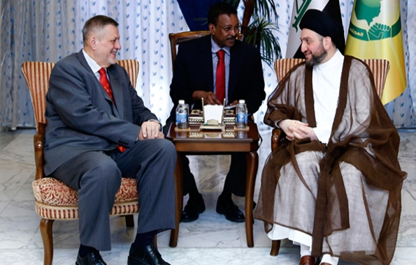 خلال استقباله ممثل الأمين العام للأمم المتحدة .. السيد عمار الحكيم : ندعم عملية الإصلاح الحقيقية التي تعود بالنفع على المواطن العراقي وليس الإصلاحات الشكلية