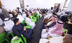 السيد الحكيم يلتقي شيوخ ووجهاء الأنبار في مضيف الشيخ ذياب عجيل الخربيط بالرمادي