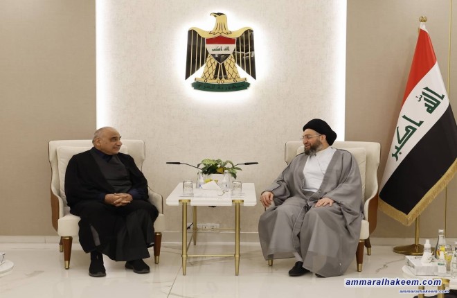 Sayyid Al-Hakeem receives former Prime Minister, discusses political updates