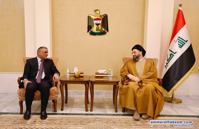 Sayyid Al-Hakeem receives Wasit Governor, discuss province projects