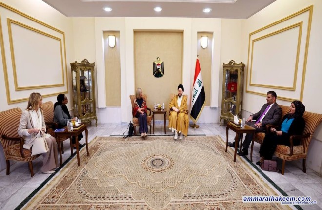 Sayyid Al-Hakeem receives Plasschaert, affirms Iraq's stability condition for regional stability