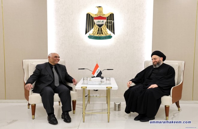 السيد الحكيم يستقبل وفد حزب الدعوة الإسلامية ويؤكد أهمية استكمال الرئاسات الثلاث