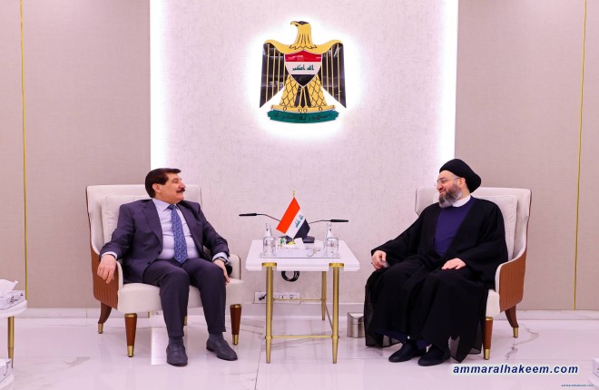 السيد الحكيم ووفد الديمقراطي الكردستاني يبحثان حسم الاستحقاقات وانتخاب رئيس الجمهورية