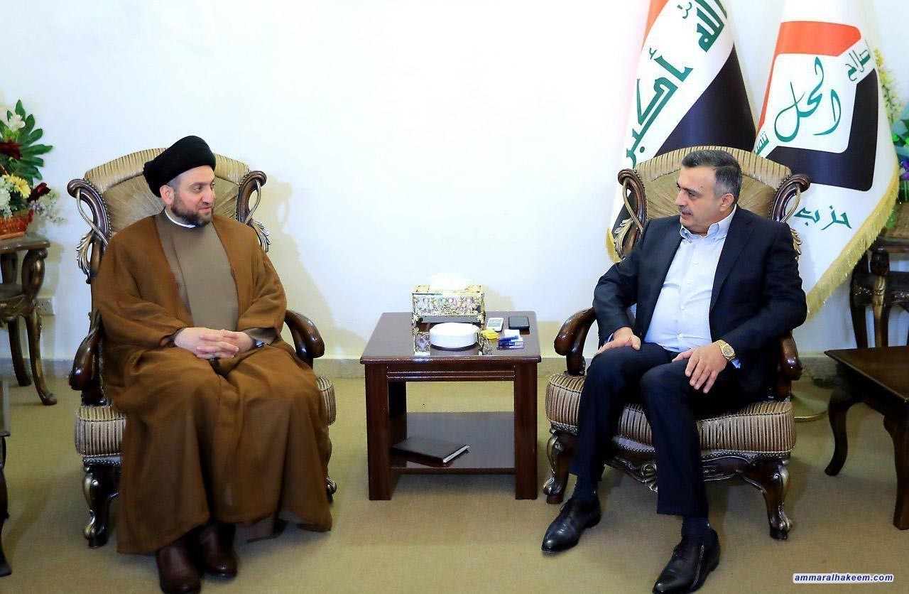 السيد عمار الحكيم يلتقي رئيس حزب الحل جمال الكربولي ويبحث معه مستجدات الوضع السياسي والاستحقاق الانتخابي القادم