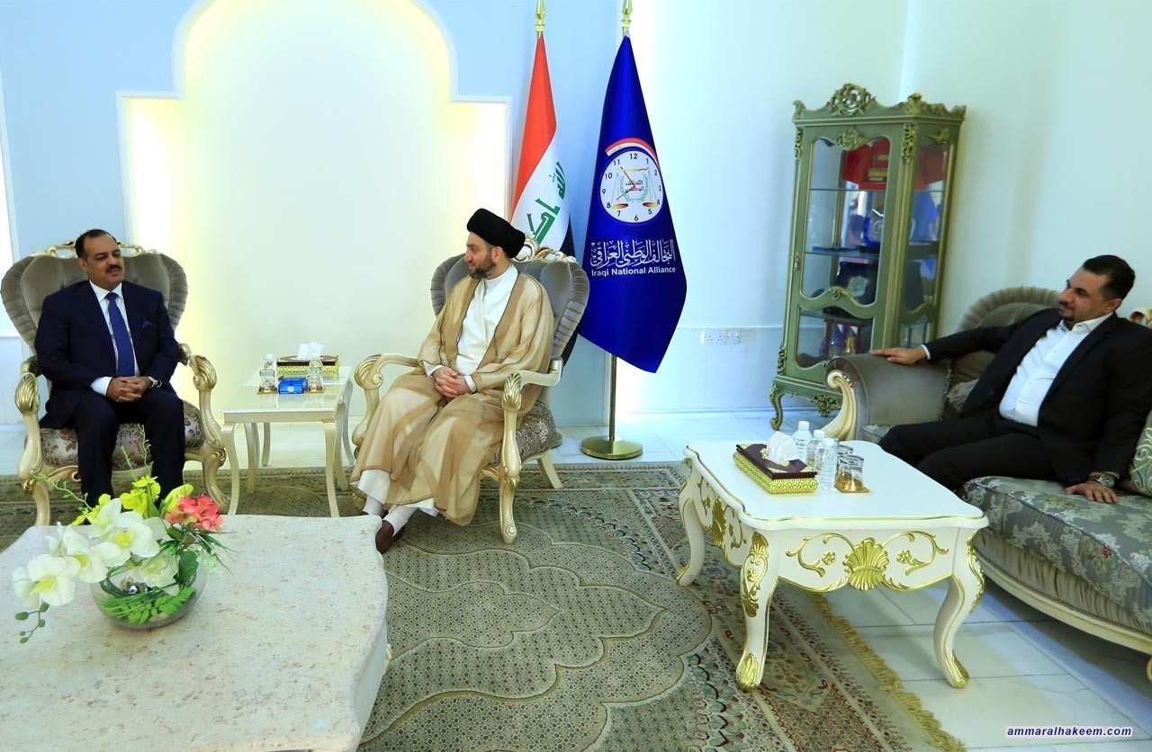 Sayyid Ammar al-Hakim receives MP Talal al-Zawbaie to discuss latest developments in the political situation and upcoming election