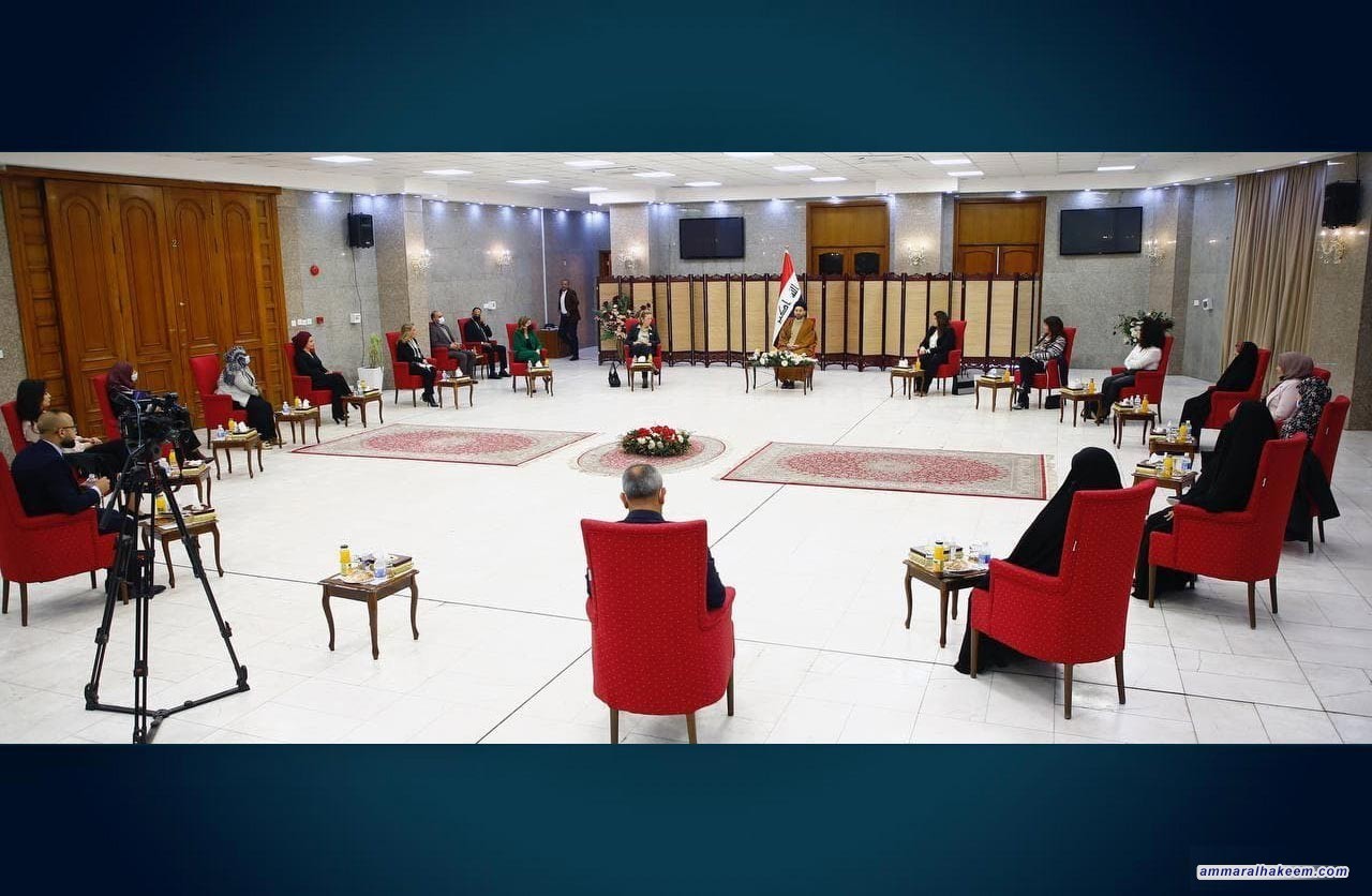 السيد عمار الحكيم للاعلاميات العربيات ..العراق واقعا يختلف عن العراق عبر الاعلام والمشروع الوطني بات مطلبا للجميع