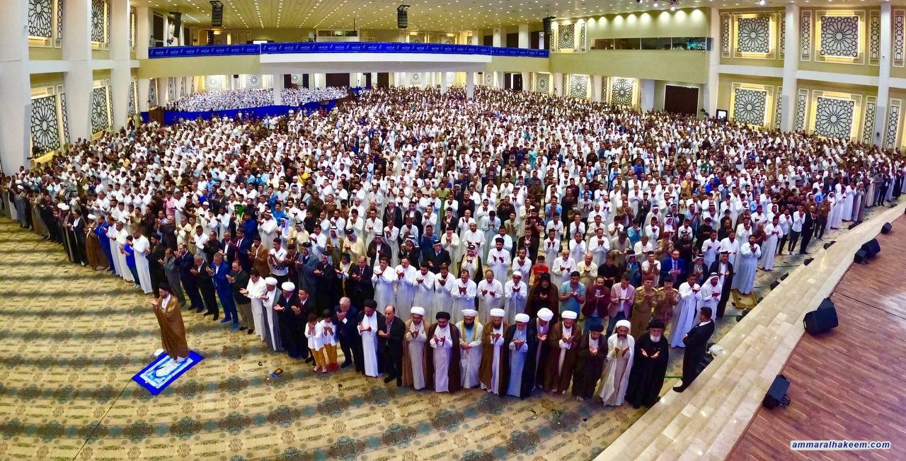 الخطبة السياسية للسيد الحكيم خلال امامته صلاة عيد الفطر المبارك 1443 هـ - 3/5/2022