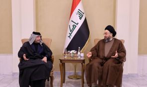 السيد الحكيم خلال لقائه عوائل ضحايا حريق الكوت: نطالب بتعويض عادل ومحاسبة المقصرين وتفادي تكرار المأساة