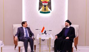 السيد الحكيم ووفد الديمقراطي الكردستاني يبحثان حسم الاستحقاقات وانتخاب رئيس الجمهورية